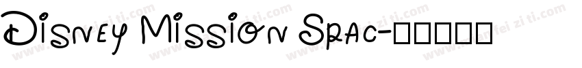 Disney Mission Spac字体转换